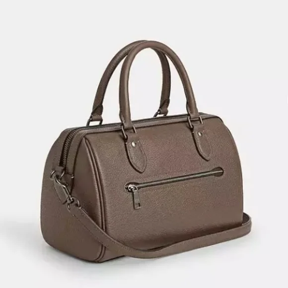 Coach Rowan Pebble Leather Crossbody Satchel - Picture 2 of 16